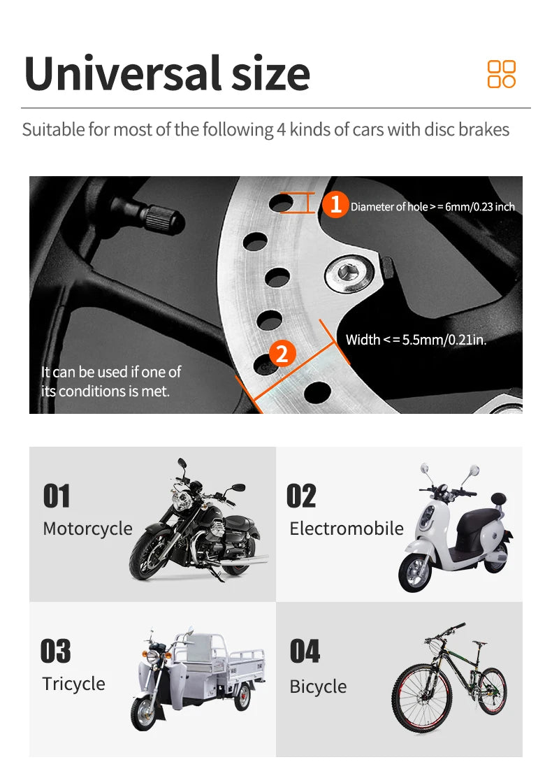 Motorcycle Bicycle Lock Alarm