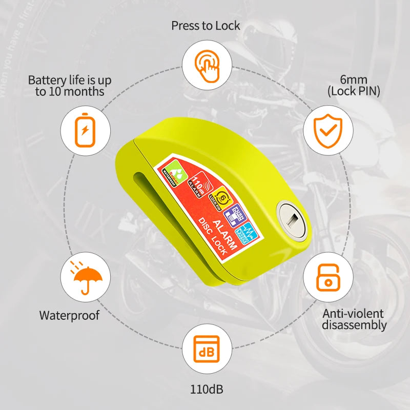 Motorcycle Bicycle Lock Alarm