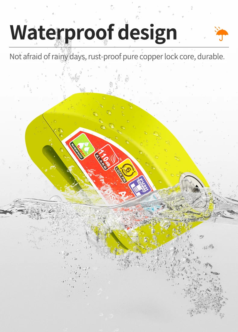 Motorcycle Bicycle Lock Alarm
