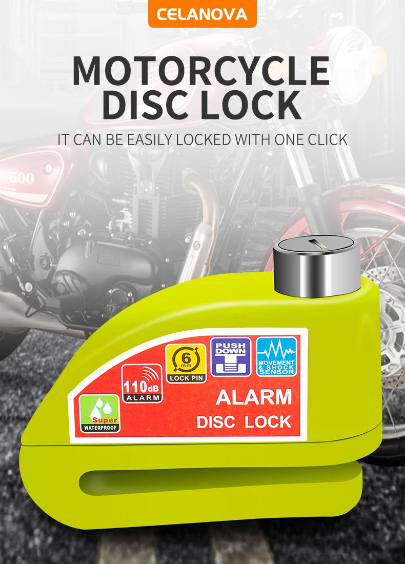 Motorcycle Bicycle Lock Alarm