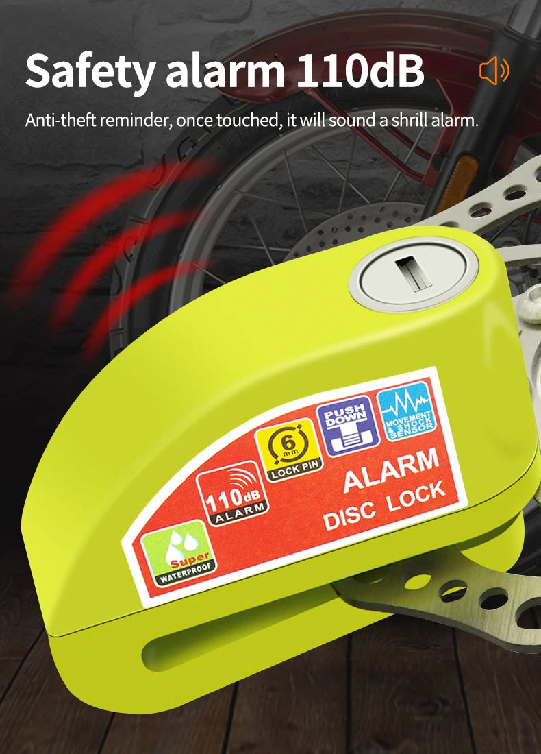 Motorcycle Bicycle Lock Alarm