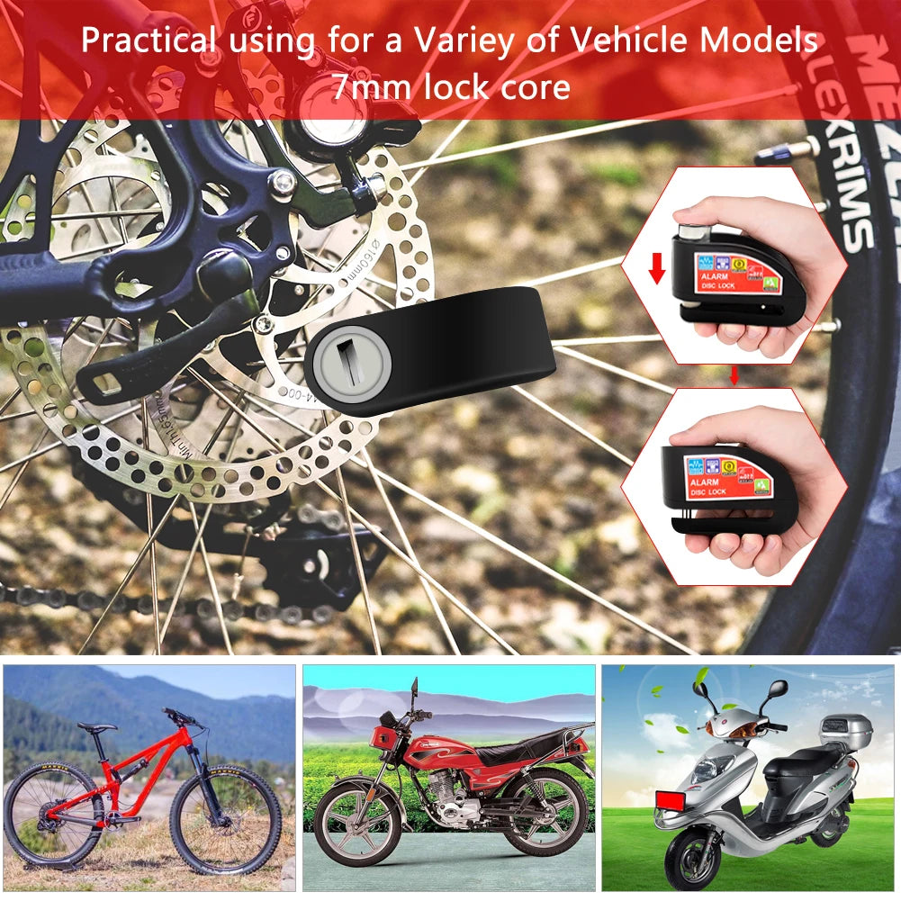 Motorcycle Bicycle Lock Alarm